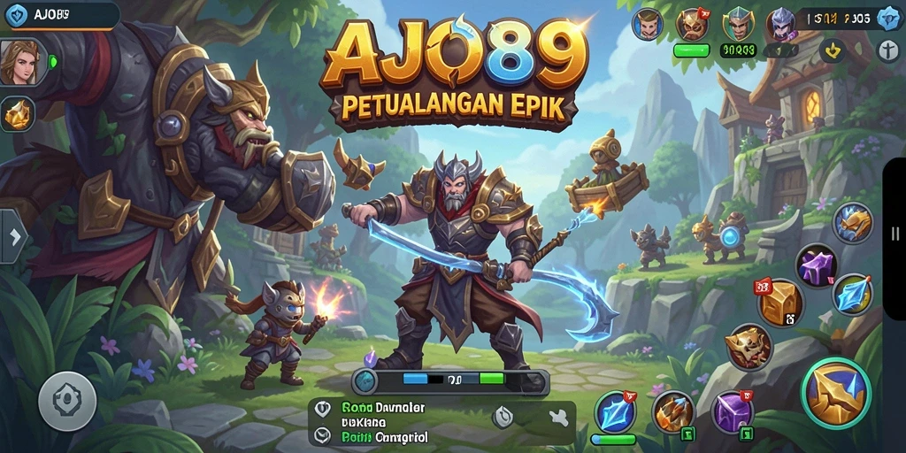 Tangkapan layar gameplay AJO89 di dunia RPG yang menakjubkan.