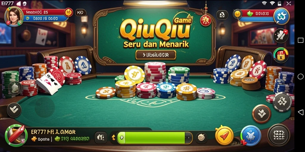 Screenshot menunjukkan gameplay seru dari QiuQiu ER777.