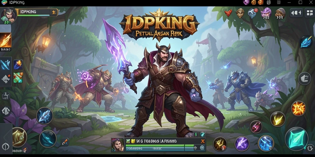 Tampilan gameplay ARPG IDPKING yang epik dan mendebarkan.