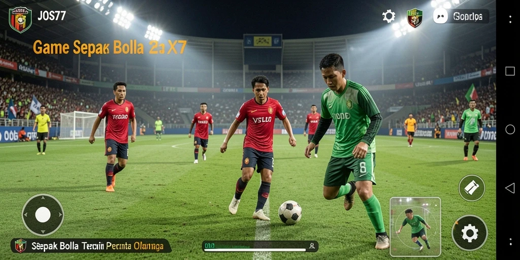 Tampilan gameplay seru dalam JOS77 yang memukau penggemar sepak bola.