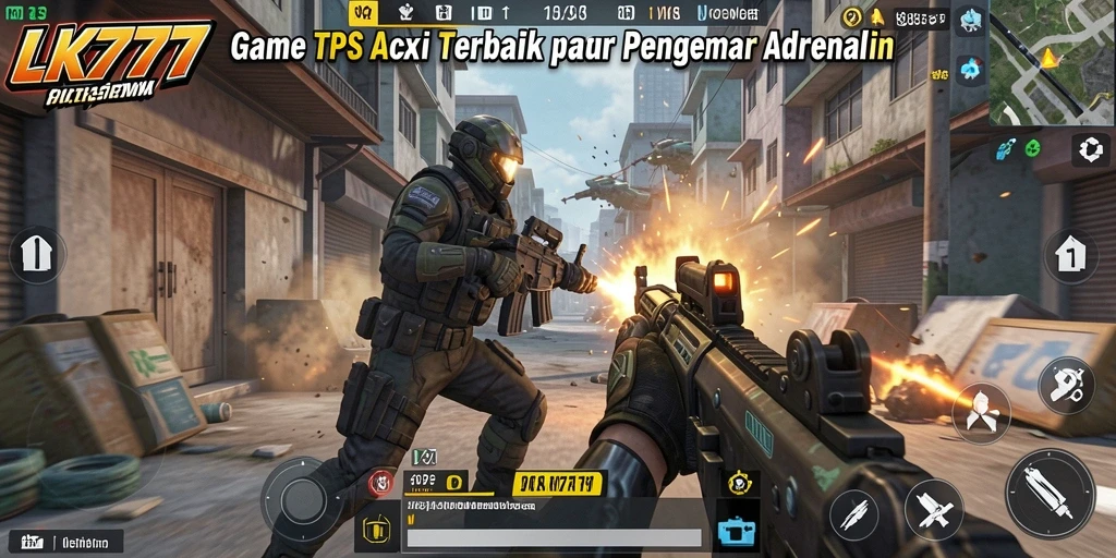 Tangkapan layar menampilkan gameplay aksi seru di LK777.