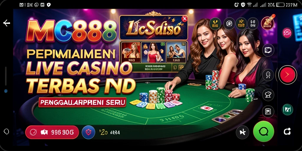 Gameplay Live Casino yang mendebarkan dengan interaksi dealer langsung.