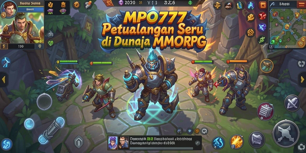 Screenshot MPO777 menampilkan aksi seru pertempuran MMORPG yang menegangkan.