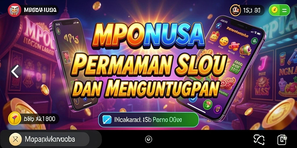 Tampilan gameplay seru MPONUSA dengan tema slot yang menarik.