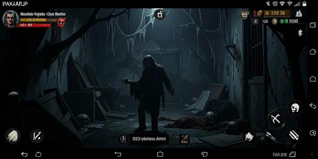 Tampilan menegangkan dari gameplay PAKARJP yang penuh kengerian.