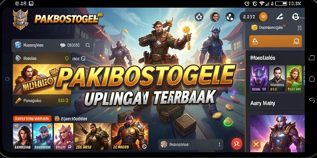 Tampilan utama PAKBOSTOGEL dengan fitur utilitas yang bermanfaat.
