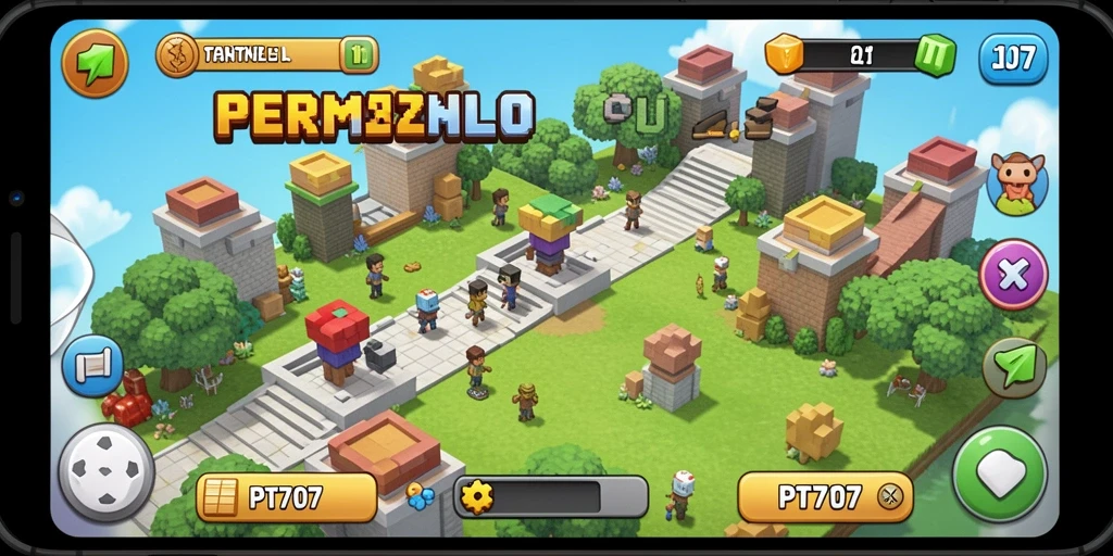 Tampilkan gameplay yang menarik dan menantang dari PT707.