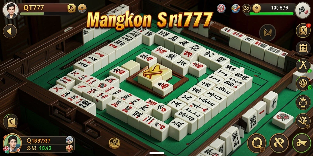 Tampilan gameplay Mahjong yang menarik di QT777.