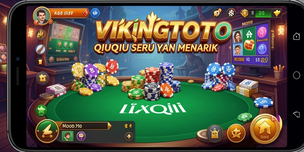 Tampilan layar utama VIKINGTOTO dengan permainan QiuQiu yang mendebarkan.